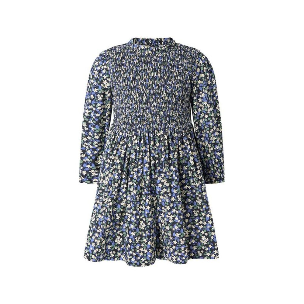 Rachel Riley Girls  Floral Berry Ruched Dress
